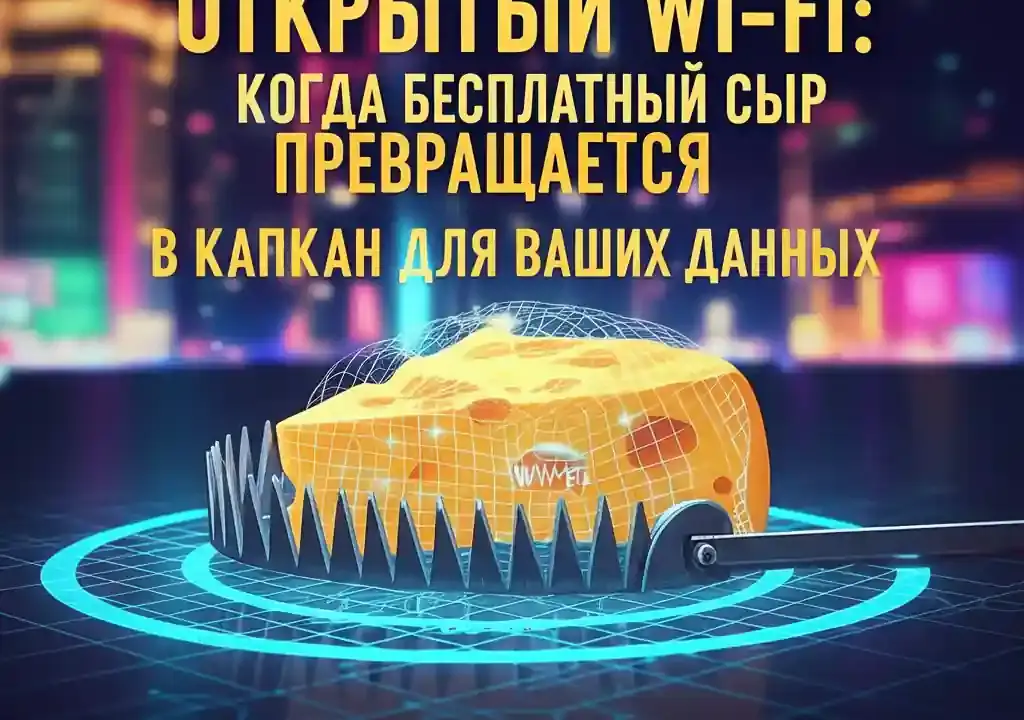 ОТКРЫТЫЙ WI-FI: КОГДА БЕСПЛАТНЫЙ СЫР ПРЕВРАЩАЕТСЯ В КАПКАН ДЛЯ ВАШИХ ДАННЫХ