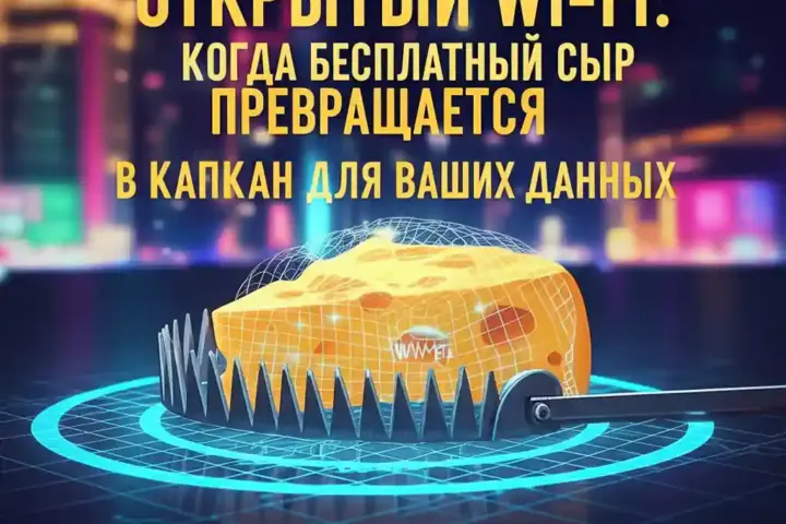 ОТКРЫТЫЙ WI-FI: КОГДА БЕСПЛАТНЫЙ СЫР ПРЕВРАЩАЕТСЯ В КАПКАН ДЛЯ ВАШИХ ДАННЫХ