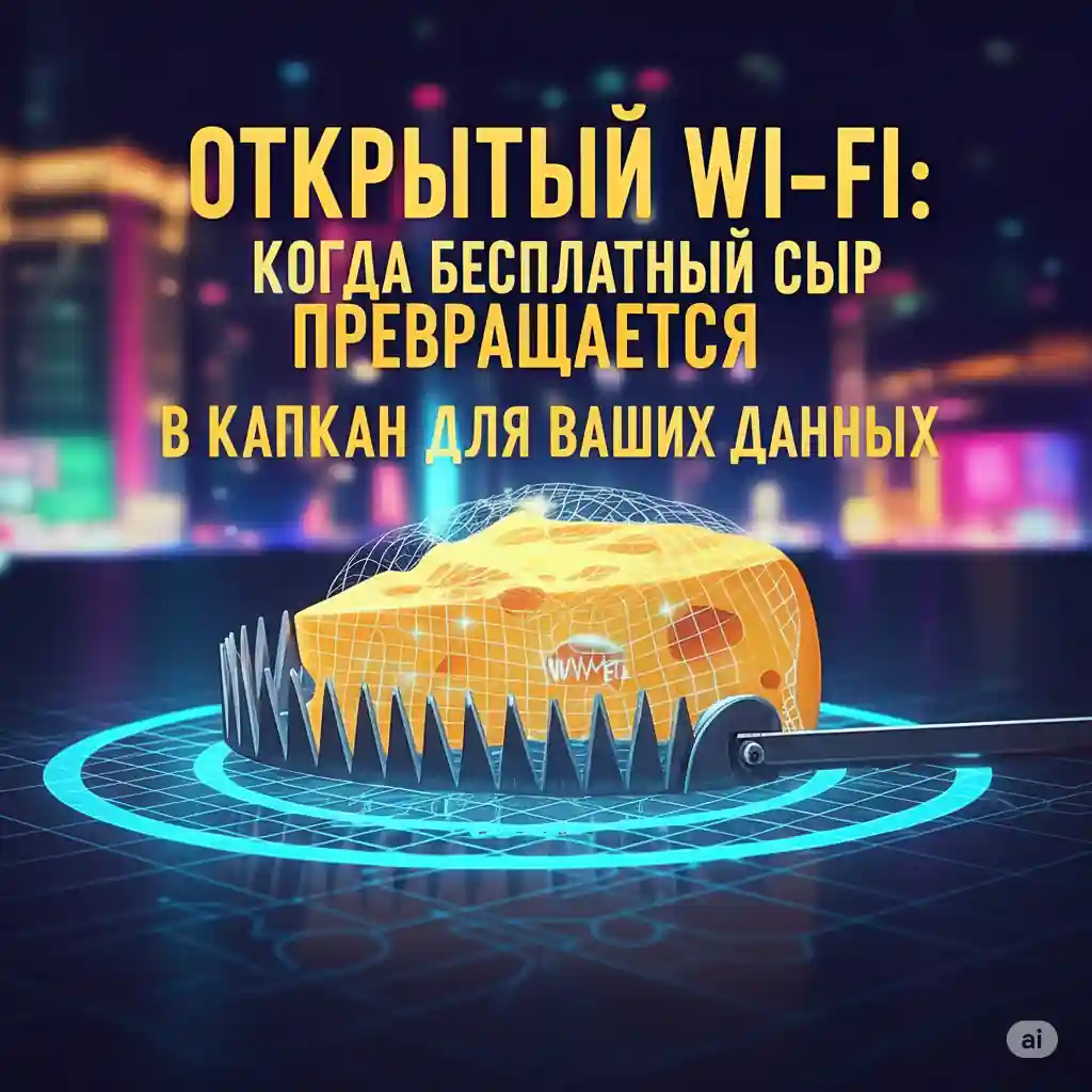 ОТКРЫТЫЙ WI-FI: КОГДА БЕСПЛАТНЫЙ СЫР ПРЕВРАЩАЕТСЯ В КАПКАН ДЛЯ ВАШИХ ДАННЫХ