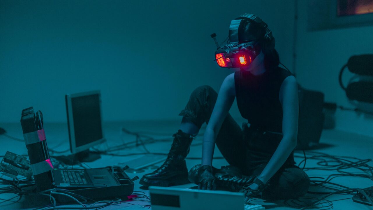 Data scientist analyzing AI