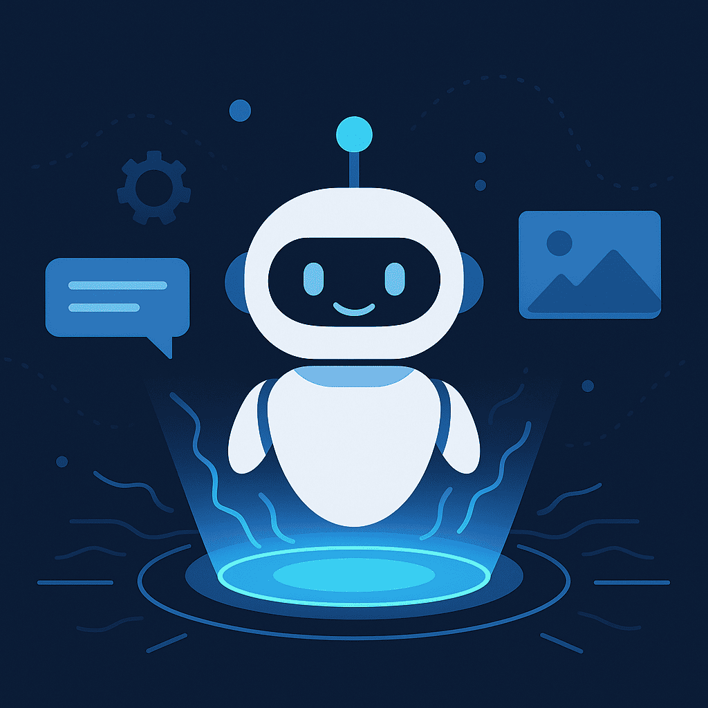 Gemini: иллюстрация дружелюбного цифрового робота