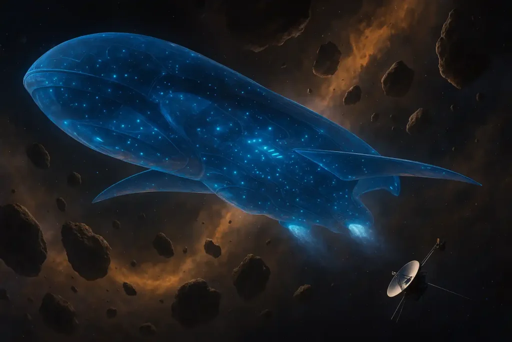  3I/ATLAS (3 ай Атлас) (как и 'Оумуамуа') может быть не кометой, а технологическим зондом внеземной цивилизации. Профессор Гарварда указывает на его необычное ускорение и траекторию, напоминающую «разведывательную петлю».
Иллюстрация сгенерирована ChatGPT