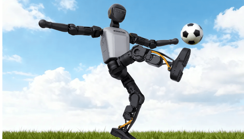 Гуманоидный робот Booster T1, разработанный китайской компанией Booster Robotics.
Источник: Booster Robotics