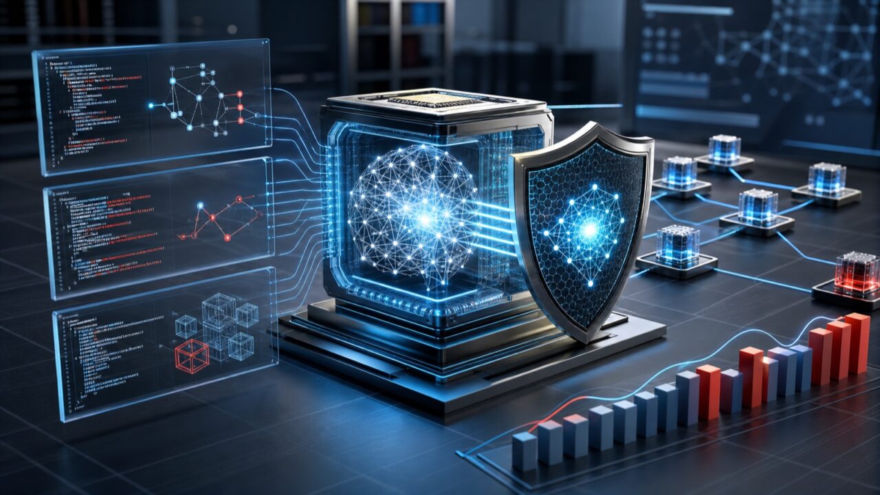 Illustration of GLM-5.2 being evaluated for cybersecurity and software vulnerability research