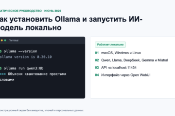 Как установить Ollama в 2026 году: пошаговая инструкция