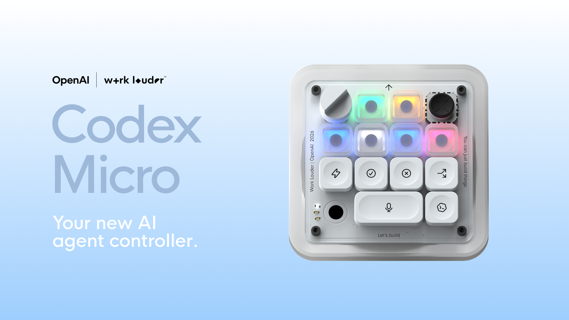 Codex Micro от OpenAI и Work Louder