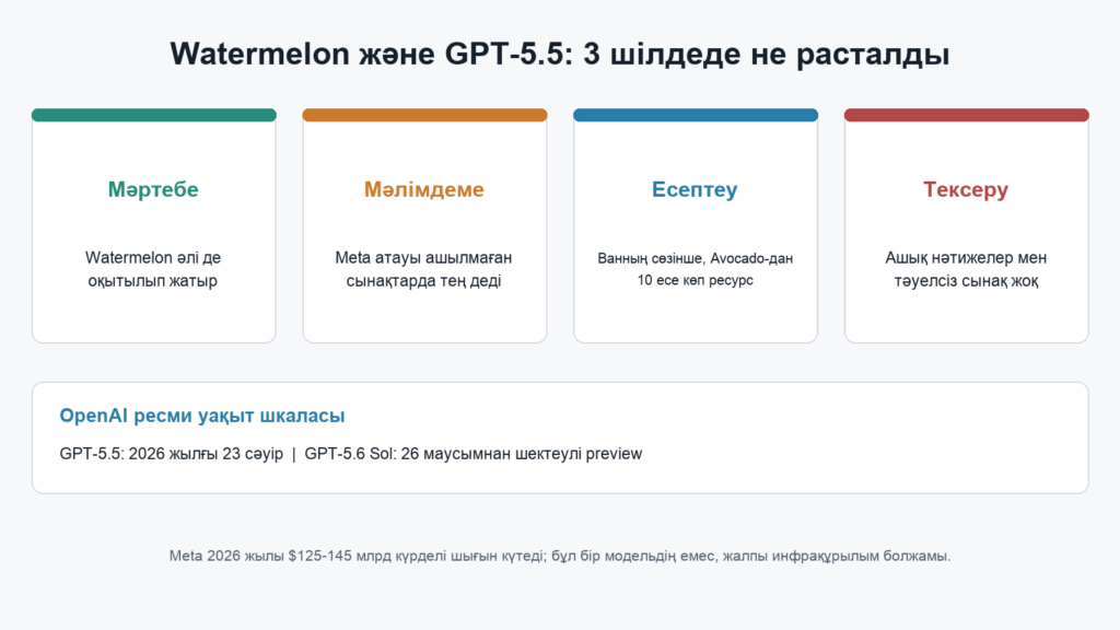 Watermelon мәртебесі, Meta мәлімдемесі, есептеу ресурстары және тәуелсіз тексерудің жоқтығы туралы инфографика